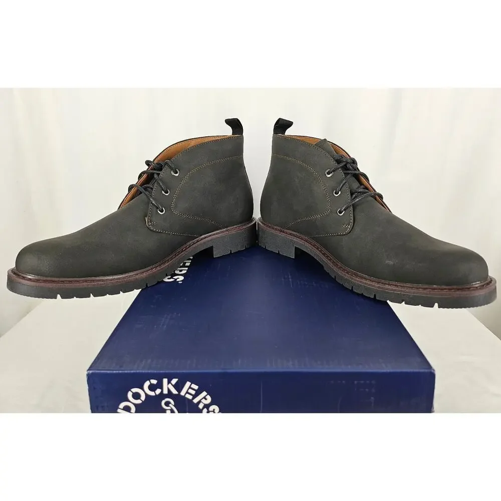 DOCKERS MEN’S DARTFORD MID-TOP LACE-UP CASUAL SHOES – SIZE 12M – GRAY – NIB
